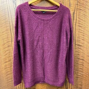 A.N.A pink sequin crew‎ neck sweater tunic